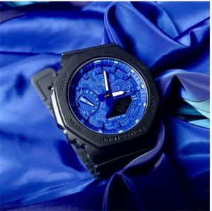 Shi Ying Digital Sports Men's Oryginalny zegarek wstrząsowy GA 20 Color Sports Digital Shi Ying Unisex Watch LED Lantern 2100 Oak Series