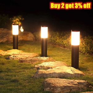 Lawn Lamps Solar Garden Light Outdoor Waterproof Garden Path Light Landscape Lamp Gate Column Patio Yard Driveway Lawn Lighting Decoration P230406