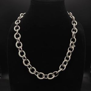DY NECKLACE DESIGNER FÖR MÄN Rostfritt stål smycken Silver Retro Vintage Mens smycken Lyxiga halsband Mannkedja Födelsedagsfest födelsedagspresent gratis frakt