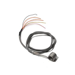 35/40mm 3x3mm断面ヒーター電気加熱要素電気ホットランナースパイラルコイルバンドヒーターk Thermocouple 220V