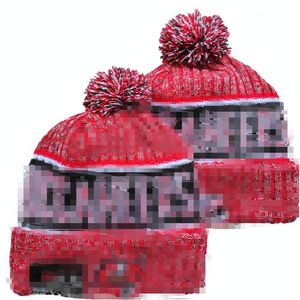 Homens de malha com punho pom tampa bay beanies tb bobble chapéus esporte malha chapéu listrado lateral lã quente beanies boné para mulher a3