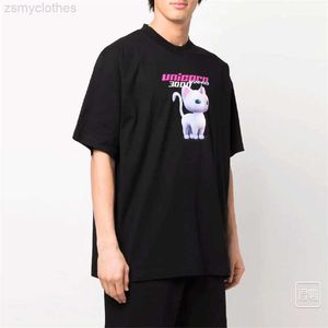 Men's T-Shirts Vetements Spring And Summer New Rabbit Printed Cotton Round Neck High Quality T-Shirts For Men And Women