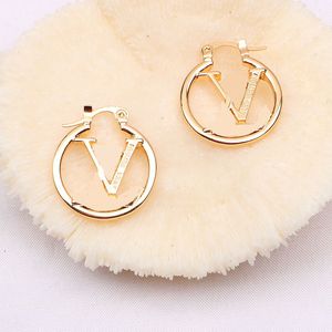 Luxury 18k Gold Plated Designer Stud Earring för eleganta kvinnor dubbel bokstäver Designers Classic Fashion Jewelry Wedding Party Gift 20Style