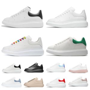 Designers tênis de grandes dimensões sapatos casuais sola branco couro preto luxo veludo camurça mulheres alpercatas homens de alta qualidade plana rendas até treinadores tênis tamanho 35-45