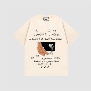 メンズTシャツファッションメンズTシャツ2023 GGITY NEW COTTON SOFT ANTI WRINKLE RETRO DOCORATIVE PRINTER LETTERSカジュアル学生愛好家半袖015-06