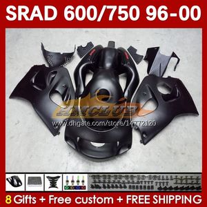 スズキSRAD GSXR 750 600 CC GSXR600 GSXR750 1996-2000 168NO.57 GSXR-600 1996 1998 1998 1999 2000 600CC 750CC 96 97 98 999 00モトフェアリングフラットブラックブラック