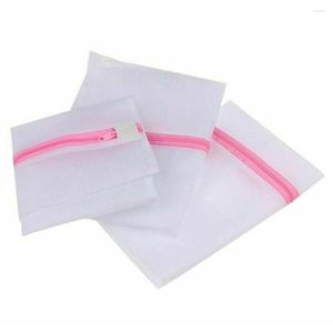 Sacchetti per biancheria 3PCS Lavaggio 3 taglie Borsa a rete con cerniera non deformata Vestiti Calzini Biancheria intima Maglione Protezione lavorata a maglia Forniture per la casa