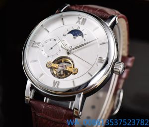 Zegarek marki AA Automatyczne mechaniczne męskie Montre de lukse 42 mm srebrne wodoodporne stali nierdzewne opaska na rękę projektant mody na rękę męskie zegarki luksusowe zegarki