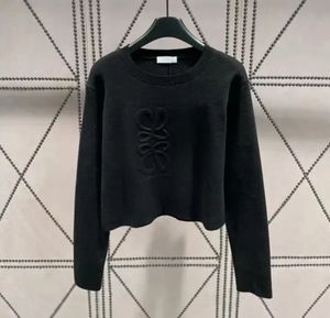 Designer klasyczny damski odzież moda sweter w klatce piersiowej swobodny jesień zima no bluza pullover damskie swetry szydełkowe l6