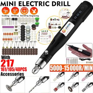 Electric Drill 15000RPM Handheld USB Mini Grinder Engraving Pen Polishing Machine With Dremel Rotary Tool Accessories DIY Set 230406