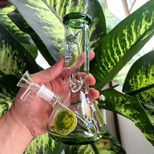 Glass Bägare Bongs Recycler Water Pipe Downstem Percolator Oil Dab Rigs Hookah Bubblers för rökning
