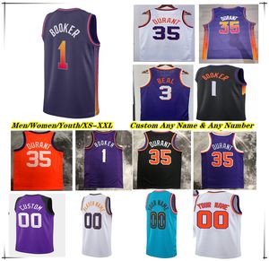 Printed Kevin Durant PHX Basketball Jersey Devin Booker Bradley Beal Eric Gordon Grayson Allen Jusuf Nurkic Drew Eubanks Josh Okogie Steve Nash SUN Charles Barkley