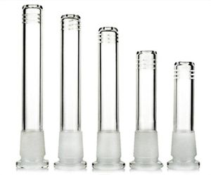 Hookahs Glass Downstem Diffusor med 18mm hane till 14 mm Female Glass Bong Adater Down Stam för glas Bong Water Reting Pipes5177789