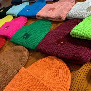 Beanies Hat Designer Ac Smiling Face Beanie Winter Knitted Luxury Splicing Cold Spring Skull Caps Fashion Unisex Cashmere Casquette