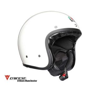 Helmets Moto AGV Full Face Crash Helmets X70 Gloss White Retro Urban Touring Open Face Helmet L WN-5FOZ