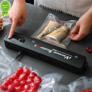 New NEW Kitchen Vacuum Food Sealer 220V 110V Automatic Commercial Household Food Vacuum Sealer Packaging Machine Include Bags