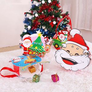 Gift Wrap Lovely Santa Claus Candy Box Party Supplies Merry Christmas Tree Present Packing Decoration Bags Gifts For Kids