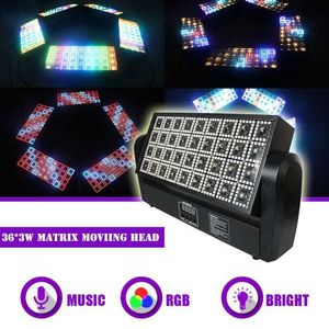 Moving Head Lights Sunart 36*3W LED Moving Head Stage Effect Lighting för DJ Disco Party Concert Wedding Pixel Matrix Effect DMX Auto Fixture Q231107