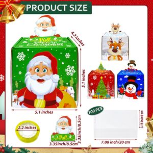 Weihnachtsdekorationen Spardose für Bargeldgeschenk Pl Baum Schneemann Santa Elch Boxen mit Out Card DIY Set Überraschung Frohe Drop Lieferung Otdyj