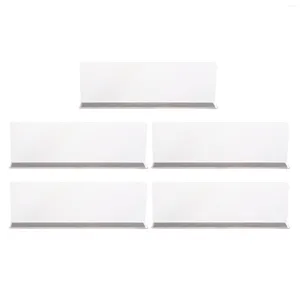 Toilet Seat Covers 5 Pcs Commodity Divider Purse Shelves L-shaped Side Wardrobe Goods Classification Board Pvc Wood Closets Shelf Separator