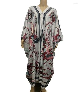 Etniska kläder Bohemian European för Mellanöstern muslimska kvinnor dashiki i full längd Silk Kaftan Summer African Dress Lady