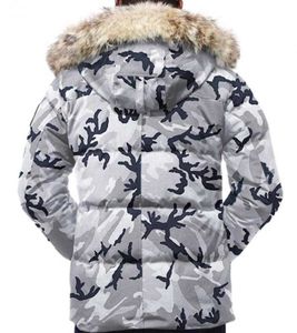 Мужская куртка-пуховик, пальто на гусином пуху, парка Wyndham, дизайнерский натуральный мех койота, уличная ветровка Jassen, верхняя одежда с капюшоном Fourrure Manteau Hiver Doudoune C1ta