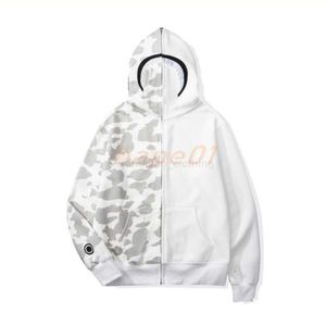 Shark hoodie designer hoodies män kvinnor jacka haj mun mönster hoodie kamouflage tryck tröjor för manliga 23 färger kvinnor kläder asiatisk storlek m-3xl 3flbh