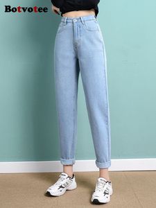Jeans feminino botvótee jeans jeans feminino jeans de jeans vintage roupas de rua casual primavera/verão jeans y2k 230407