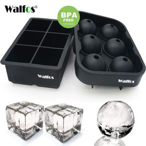 Ferramentas de sorvete Walfos Tamanho grande 6 Cell Ball Molde