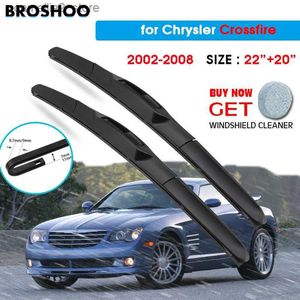 Windshield Wipers Car Wiper Blade For Chrysler Crossfire 22"+20" 2002-2008 Auto Windscreen Windshield Wipers Window Wash Fit U Hook Arms Q231107