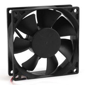 Freeshipping 10st Hot 80mm DC 12V 2PIN PC Computer Desktop Case CPU Cooler Cooling Fan TGWEO