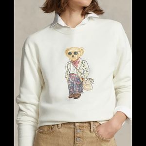 Felpa da donna con cappuccio New Bear di alta qualità 2023 Primavera e autunno Casual per pullover da donna rosso blu bianco