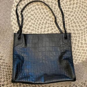 10A retro lustro wysokiej jakości designerskie torba Crobody Women Pure Hulder Tote czarna czarna wysokiej jakości skóra LReal.