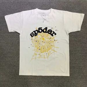 Мужские футболки Fashion SP5DER 5555555 Дизайнер 2023-летний футболка с пауком.