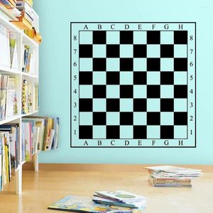 Väggklistermärken klistermärke schackbräde checkerboard dekaler sovsal studio hem rum för vardagsrum barn sovrum dekor affisch dw7564