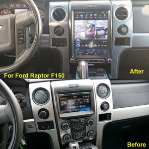 Ford Raptor F150 2013-2021 스테레오 테슬라 화면 멀티미디어 플레이어 헤드 유닛 무선 카 플레이를위한 128GB 2DIN 안드로이드 자동차 DVD 라디오
