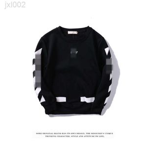 Designer OffWhites Hoodies Street Skateboarding Clássico Simples Seta Diagonal Stripe Plush Crew Neck Sweater para Homens e Mulheres Luhan Casaco Pequeno