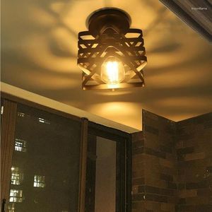 Lampki sufitowe w stylu przemysłowym lampa transgraniczna kreatywna Iron Art Retro bar korytarza salon sypialnia