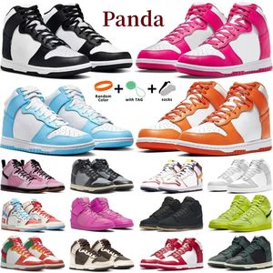 Designer homens mulheres sapatos casuais tênis altos panda branco preto cinza nevoeiro universidade vermelho ouro rosa por qualquer meio palomino vasto cinza cinza branco jopping tênis de caminhada