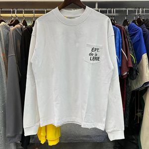 23SS Sonbahar/Kış Moda High Street Pamuk Sweatshirt Hip Hop Uzun Kollu Hoodie Jumper Base Gömlek Nefes Alabilir Mektup Desen Erkek ve Kadın