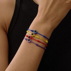 Charm armband turkiska trend blå ögon handgjorda armband djävul justerbar flätad för kvinnor män lyckliga smycken födelsedagspresent