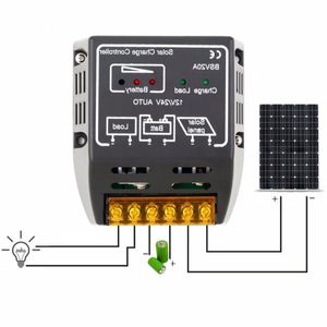 Freeshipping 20A 12V/24V Solar Panel Charge Controller Battery Regulator Safe Protecting Solar Regulator For Solar Panel System Use Mkfne