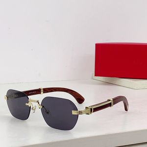 Erkek Güneş Gözlüğü Tasarımcı Kadın Modaya Moda Spor Sürüş Metal Altın Alaşım Beyaz Çerçeve Gözlük Bufalo Boynuz Gözlükleri Gafas Para El Sol De Mujer