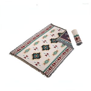 Cuscino cuscino da campeggio esterno tappetino da tenda retrò pad picnic pranzo pausa asciugamano di panno di cotone jacquard tappeto