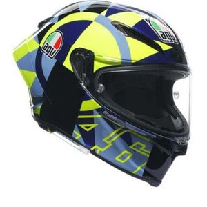 Hjälmar Moto AGV Full Face Crash Helmets Pista GP RR E2206 DOT MPLK Soleluna 013 Full Face Helmet - Ny! Snabb ... WN-RP3R