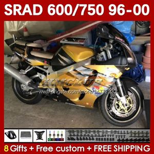 Motorcykelorgan för Suzuki SRAD GSXR600 GSXR750 1996 1997 1998 1999 2000 168NO.144 GSX-R750 GSXR-600 96-00 GSXR 750 600 CC 600CC 750CC 96 97 98 99 00 FAIRING GOLDER FACK