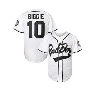 10 Biggie Smalls baseball White Jerseys