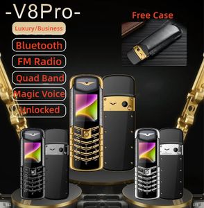 Kilitsiz Paslanmaz Çelik Pırlanta Cep Telefonu Lüks Yüksek Klasik Metal İmza GSM Çift Sim Kartlar Kamera Bluetooth FM Mp3 Cep Telefonu Ücretsiz Kılıf