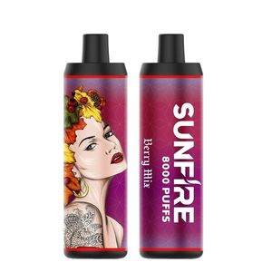 AIERBOTA ORIGINAL SUNFIRE 8000 PUFF POFF PENBARS DTL PENÇA DE VAPE DISPOSIÁVEL E Cigarros 8k 9k 10k 12k Puffs PRESA PRÉ-REIMENTO VAPORRIZE 18ML Elektronik Sigara 20mg 30mg 50mg