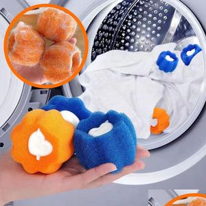 Other Laundry Products Magic Ball Kit Reusable Clothes Hair Cleaning Tool Pet Washing Hine C Dhfjg